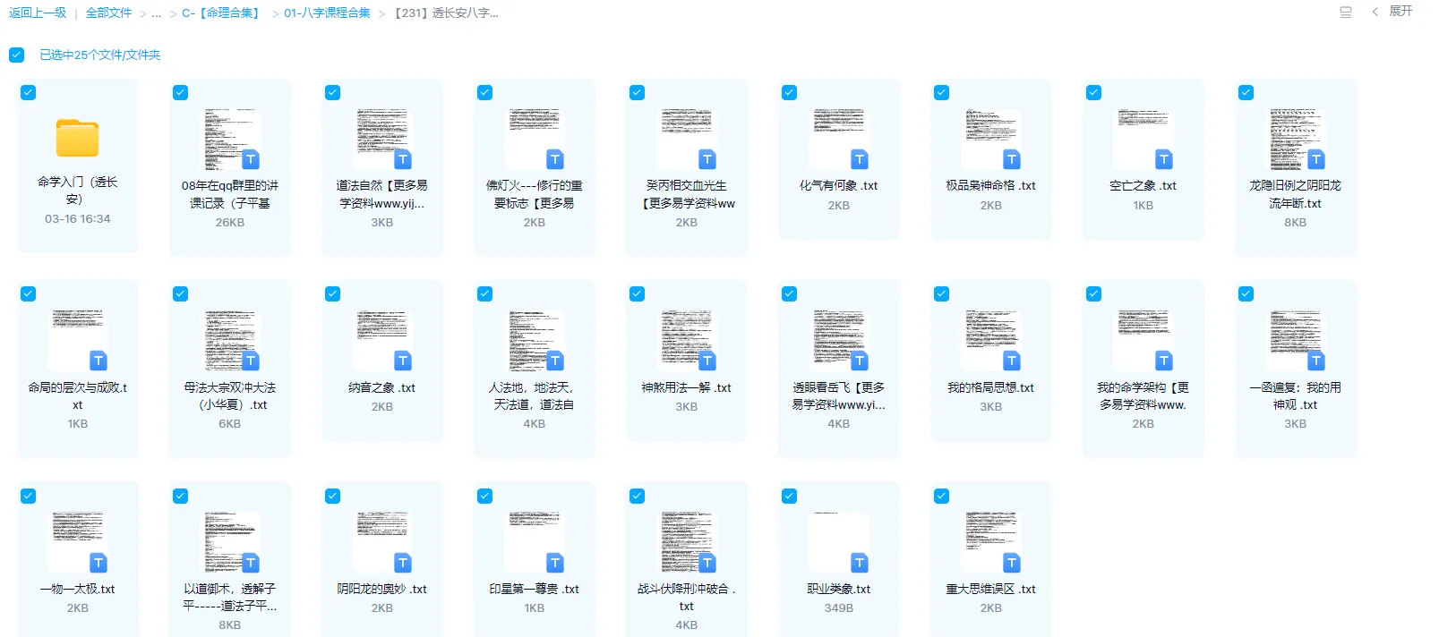图片[1]_透长安八字网络仅存文档33份文档_易经玄学资料网