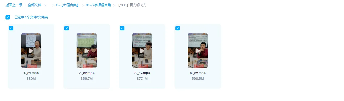 Image [1]_Summer Guangming's 'The True Transmission of Bright Master Eight Characters Wealth, Poverty, and Low Status Fate Chart Four Major Teaching Secrets' Video 4 Episodes_Essayology and Mysticism Data Network