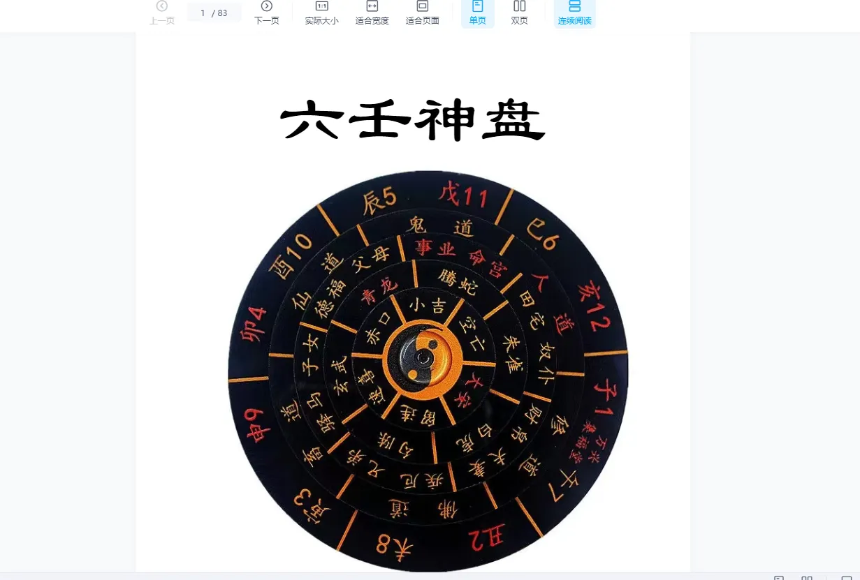 圖片[1]_《六壬神盤+古法術+玉女喜神術》PDF電子書（83頁）_易經玄學資料網
