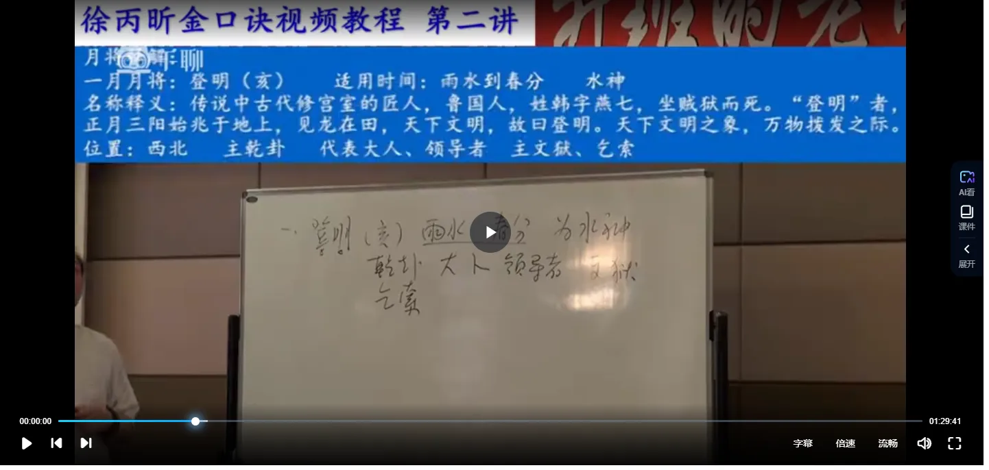 图片[2]_徐炳昕金口诀教程（视频24讲）_易经玄学资料网