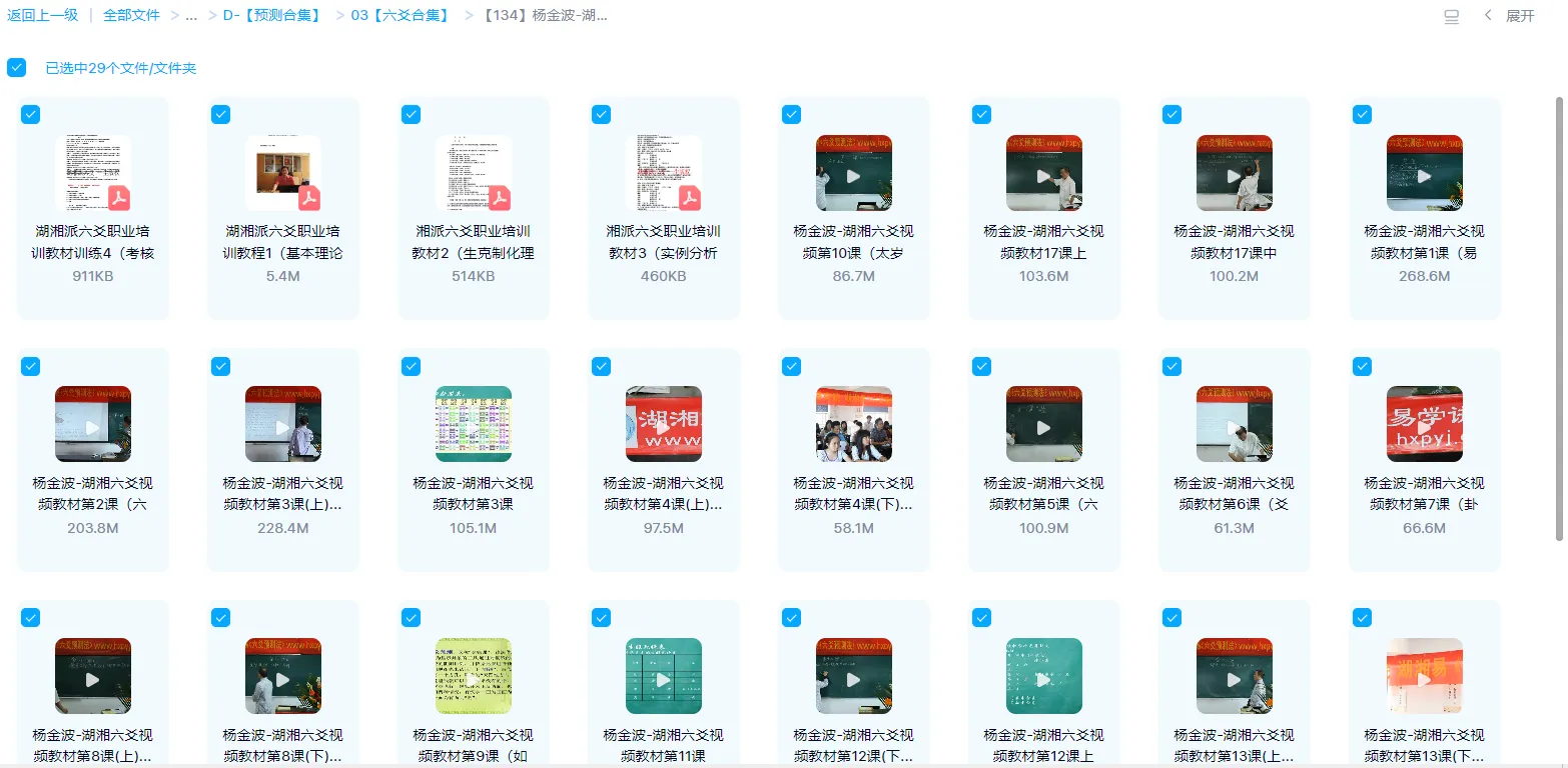 图片[1]_杨金波-湖湘六爻预测（视频29集+电子书资料）_易经玄学资料网