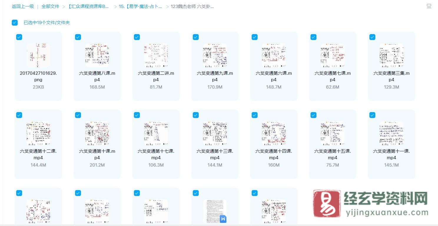 圖片[1]_魏傑老師 六爻卦意卦象變通預測法 六爻網授視頻教學（視頻17課+講義）_易經玄學資料網