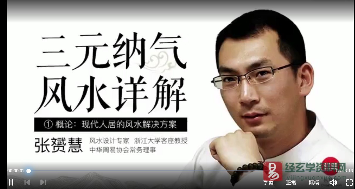 图片[3]_张赟慧：三元纳气风水详解教程（视频16讲）_易经玄学资料网